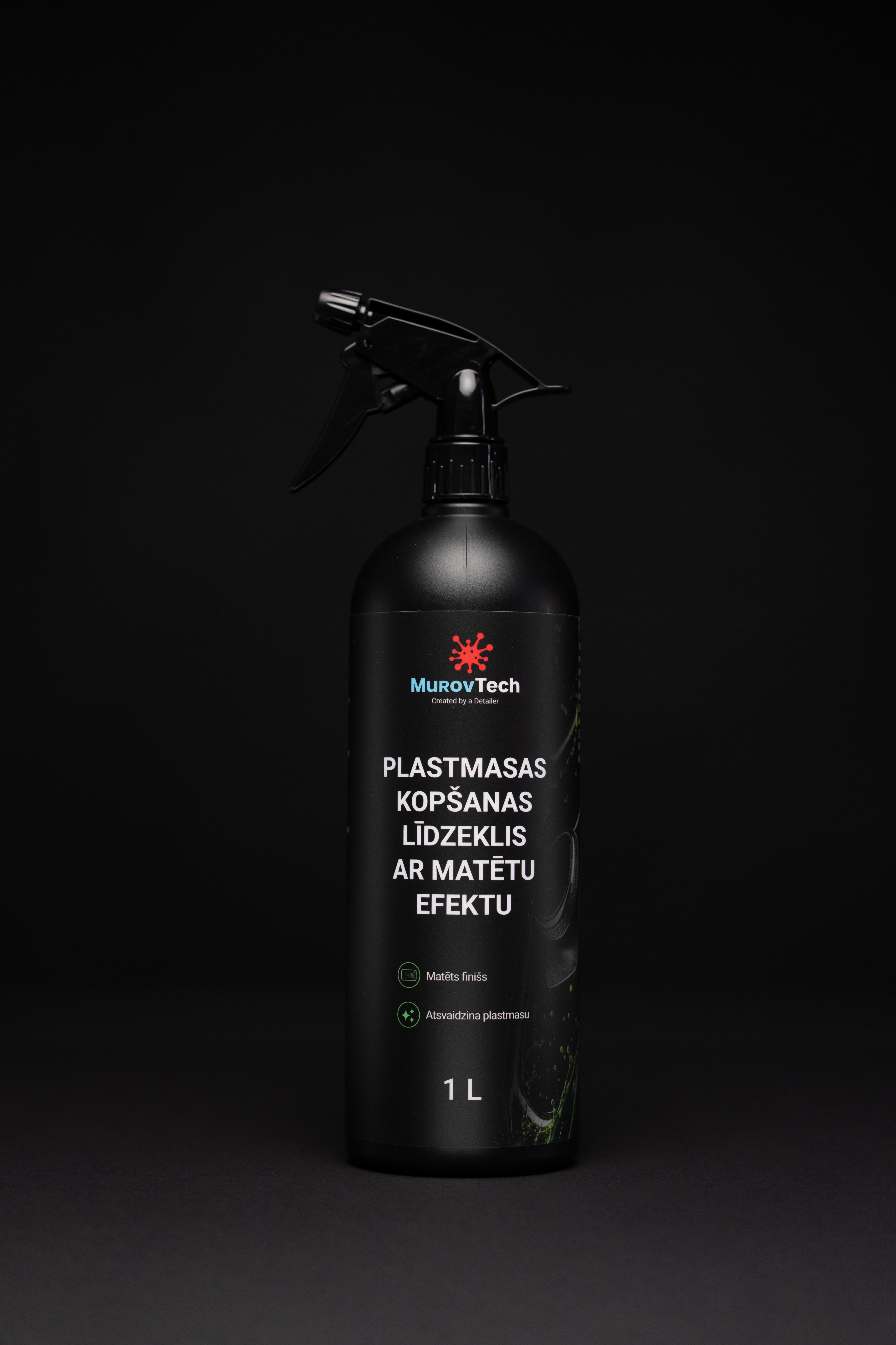 Plastmasas kopšanas līdzeklis ar matētu efektu